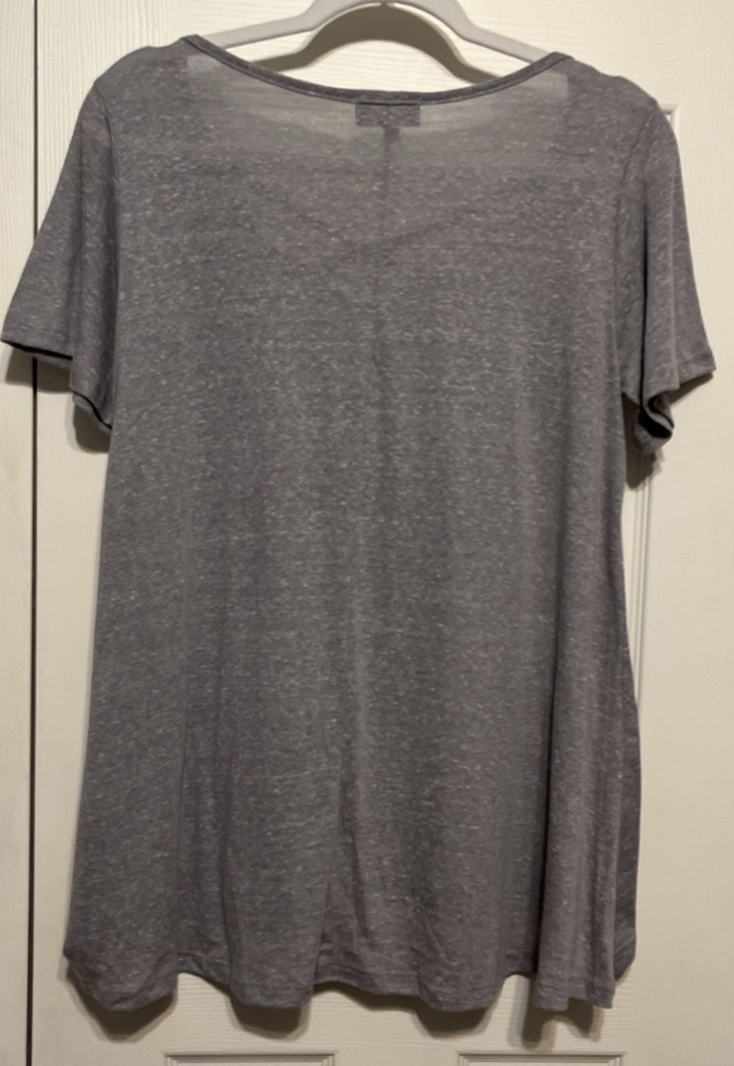 Gameday Couture Dallas Maverick Gray/Blue Slub Knit Caged Neck Top Size L NWOT