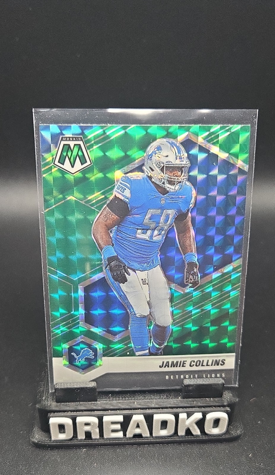 2021 Panini Mosaic – Jamie Collins #78 Green Mosaic Prizm