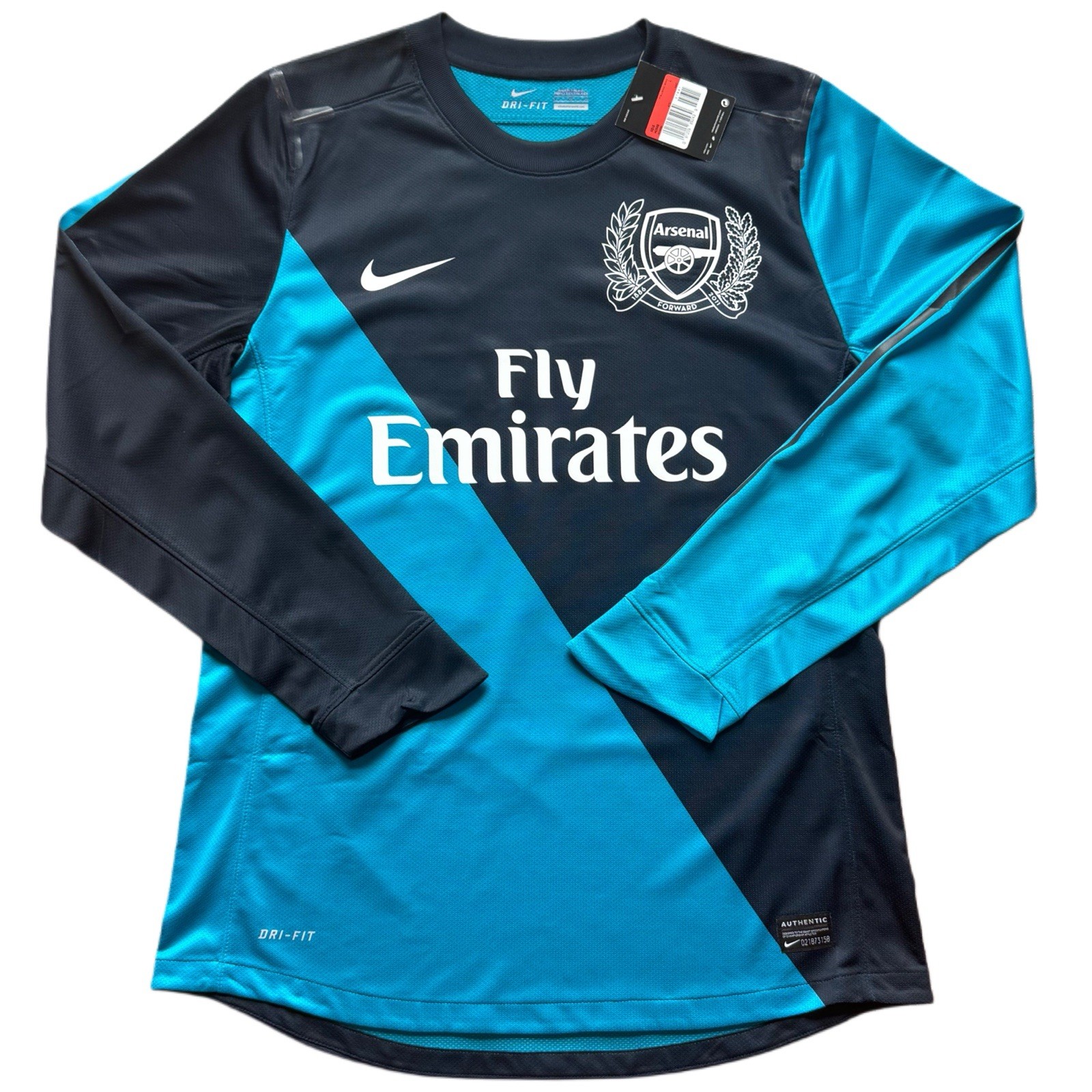 2011/12 Arsenal Authentic Away Jersey #12 Henry Large Long Sleeve Player Specs
