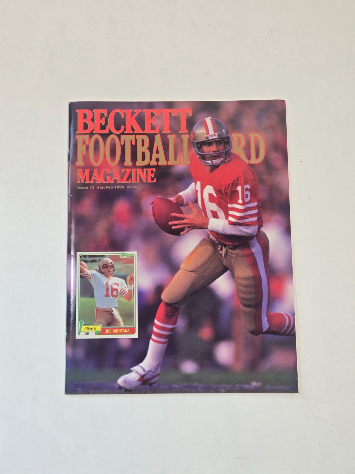 Beckett Football Card Monthly Magazine January/February 1990 Joe Montana Issue 2