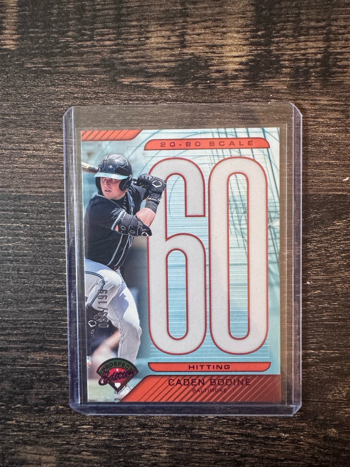 CADEN BODINE 2025 PROSPECT EDITION 20-80 SCALE RED BALTIMORE /199 Q5672