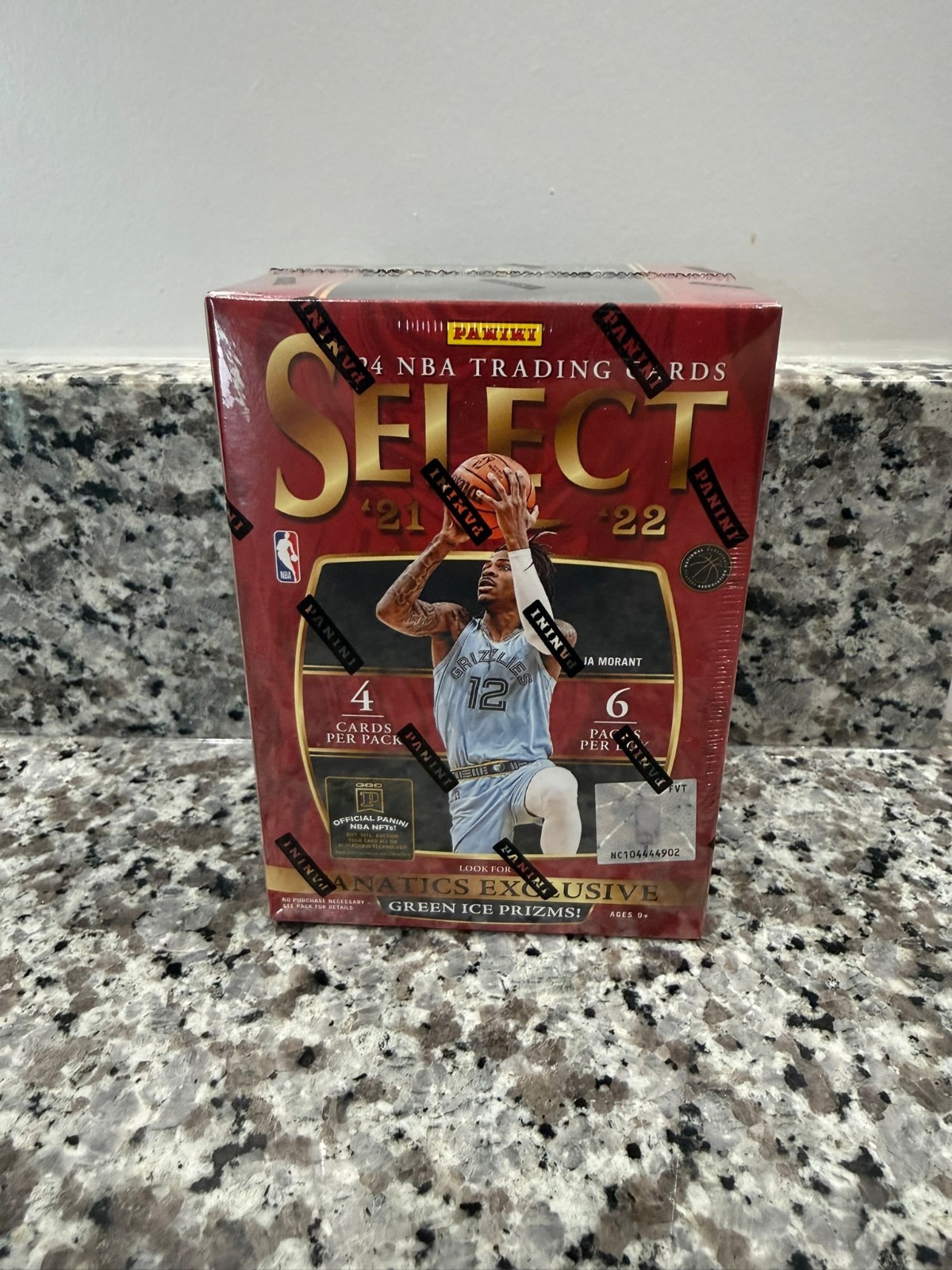 2021-22 Panini Select Basketball Fanatics Blaster Box Green Ice Prizm