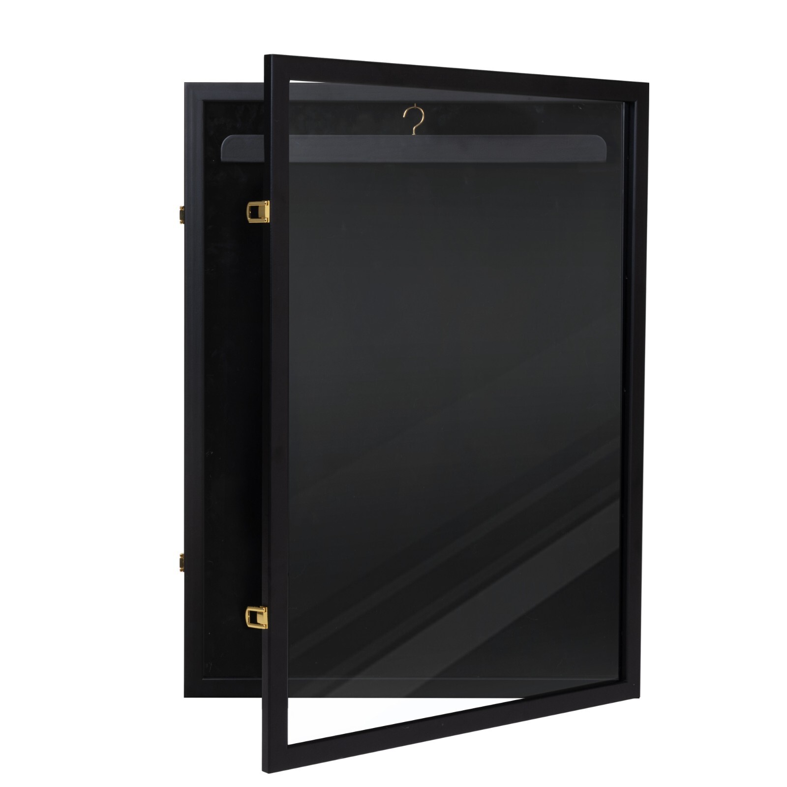 2PCS Jersey Display Case Frame Shadow Rack Box Exquisite Lockable Hanger Wood