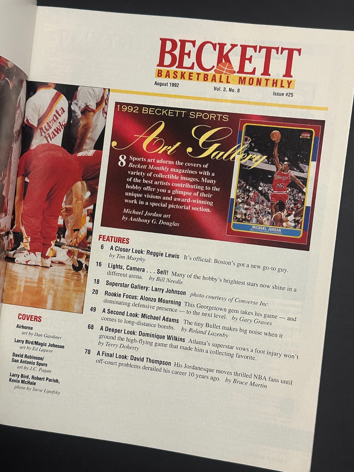 Michael Jordan Beckett Basketball Monthly Magazine Issue #25 August 1992 Bulls