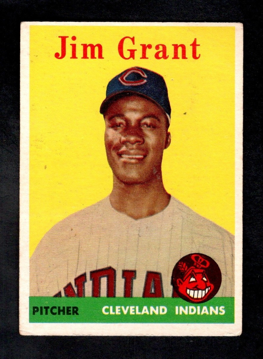 1958 Topps Baseball Card #394 Jim Mudcat Grant RC Cleveland Indians VG-EX+