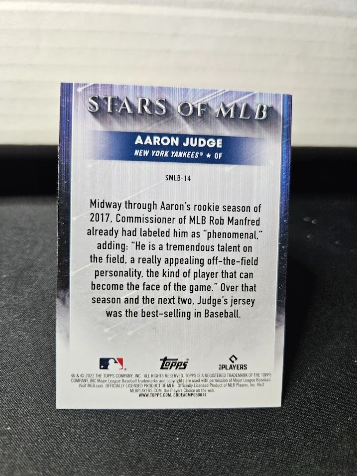 2022 Topps Stars of the MLB Aaron Judge #SMLB-14 – New York Yankees
