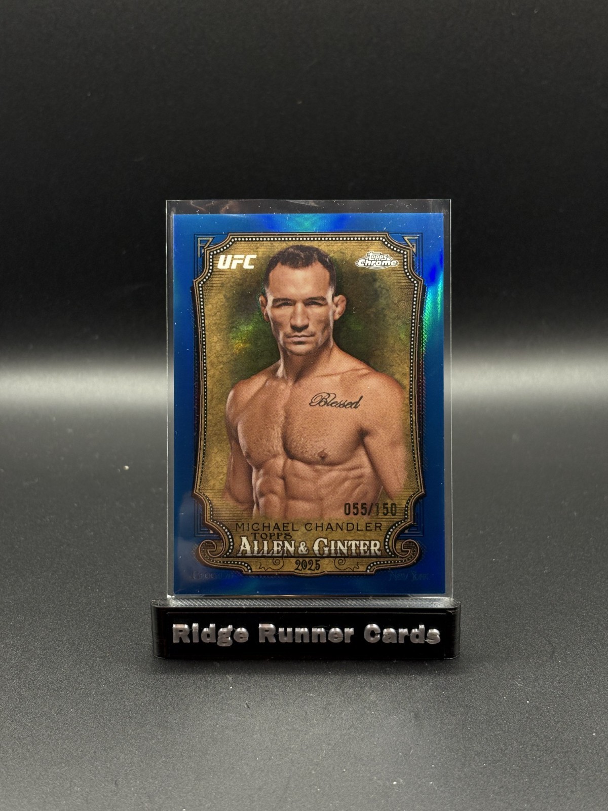 2025 Topps Chrome UFC MICHAEL CHANDLER Blue Refractor #/150 #AAG-17