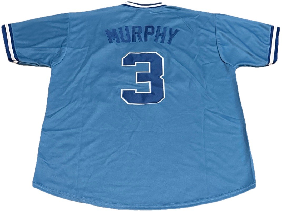 Dale Murphy Atlanta #3 Jersey Mens XL 1982 Braves Road Blue Retro Throwback