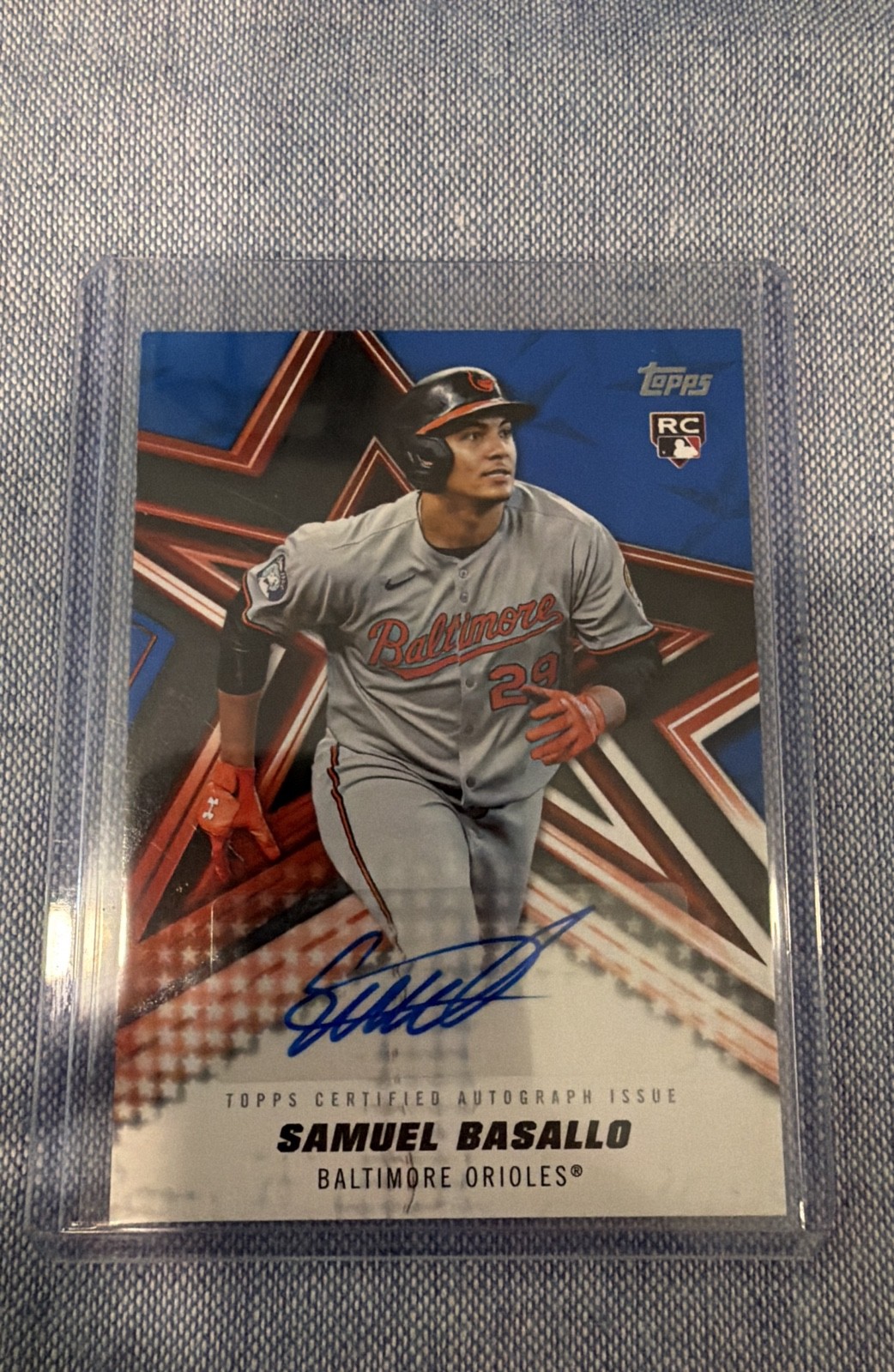 2026 Topps – Samuel Basallo #BSA-SBA – Baseball Stars Autographs Blue #074/150