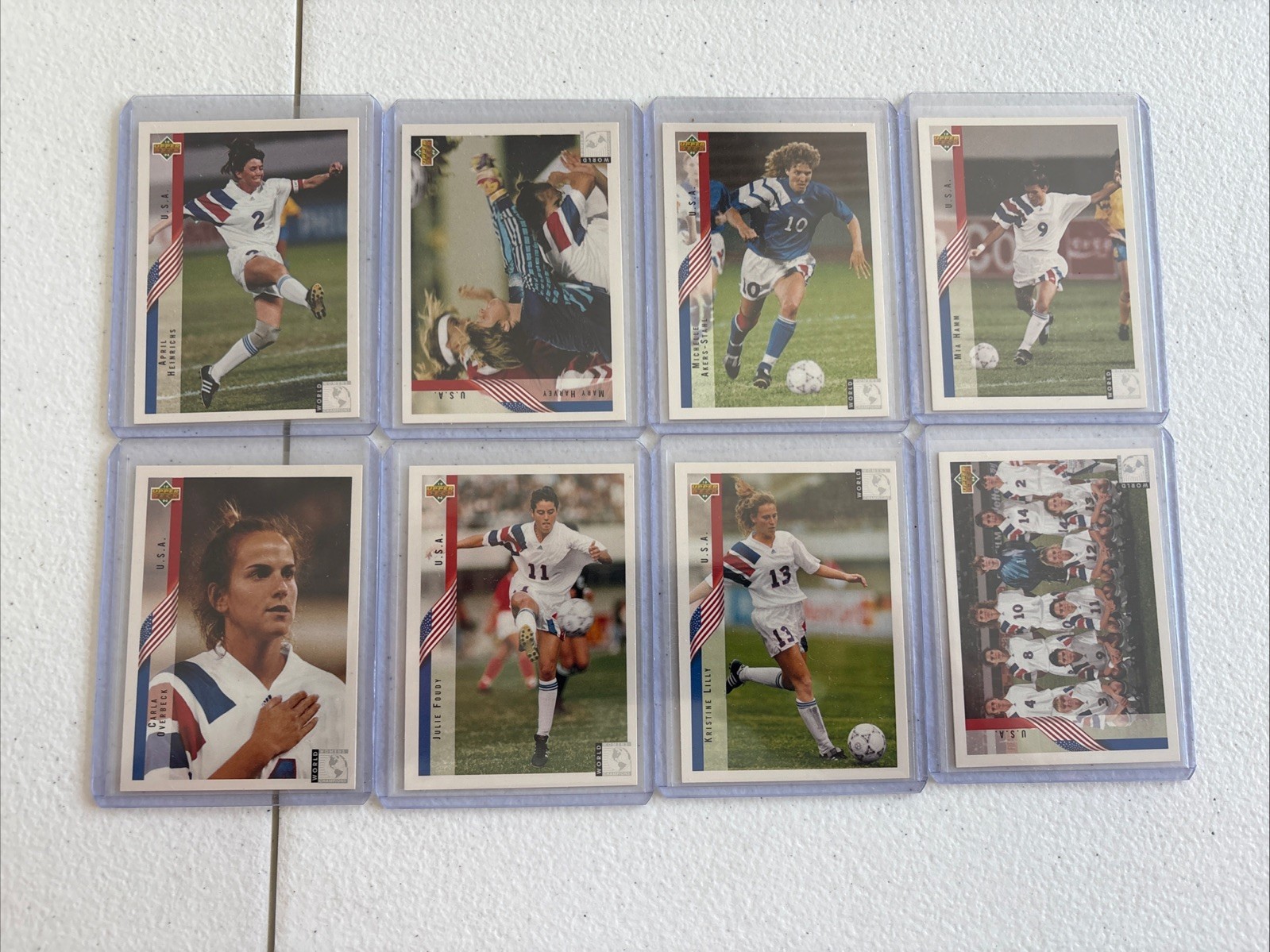 1994 Women’s USA Soccer Cards Including Mia Hamm Rookie Card