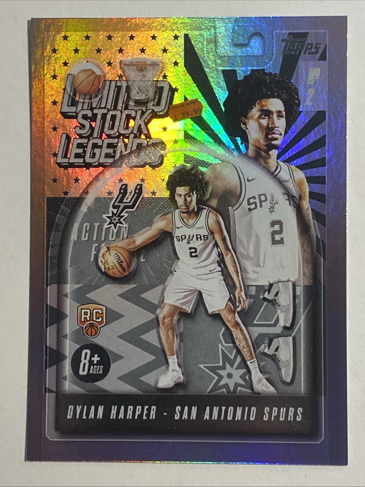 Dylan Harper 2025-26 Topps Limited Stock Legends #LST-2 Target Exclusive Spurs