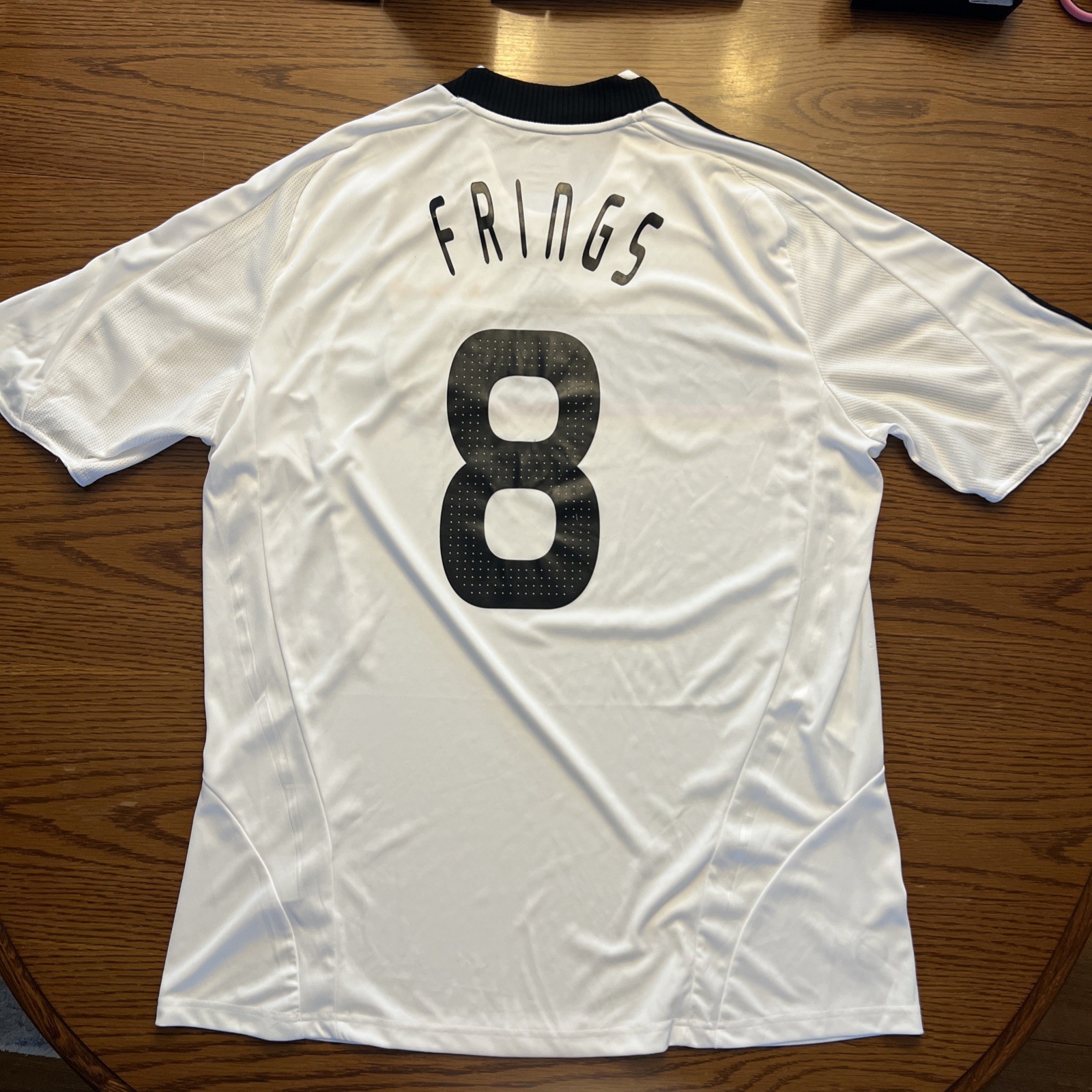 Adidas DFB Germany Frings #8 2008 Soccer Football Jersey Mens XL ClimaCool White