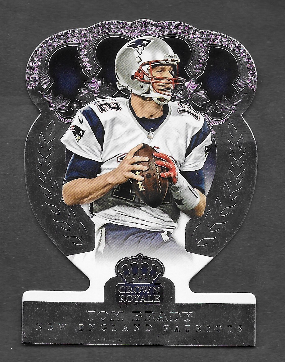 Tom Brady 2014 Crown Royale Hobby SILVER DIE CUT #87 Great Looking Card The GOAT
