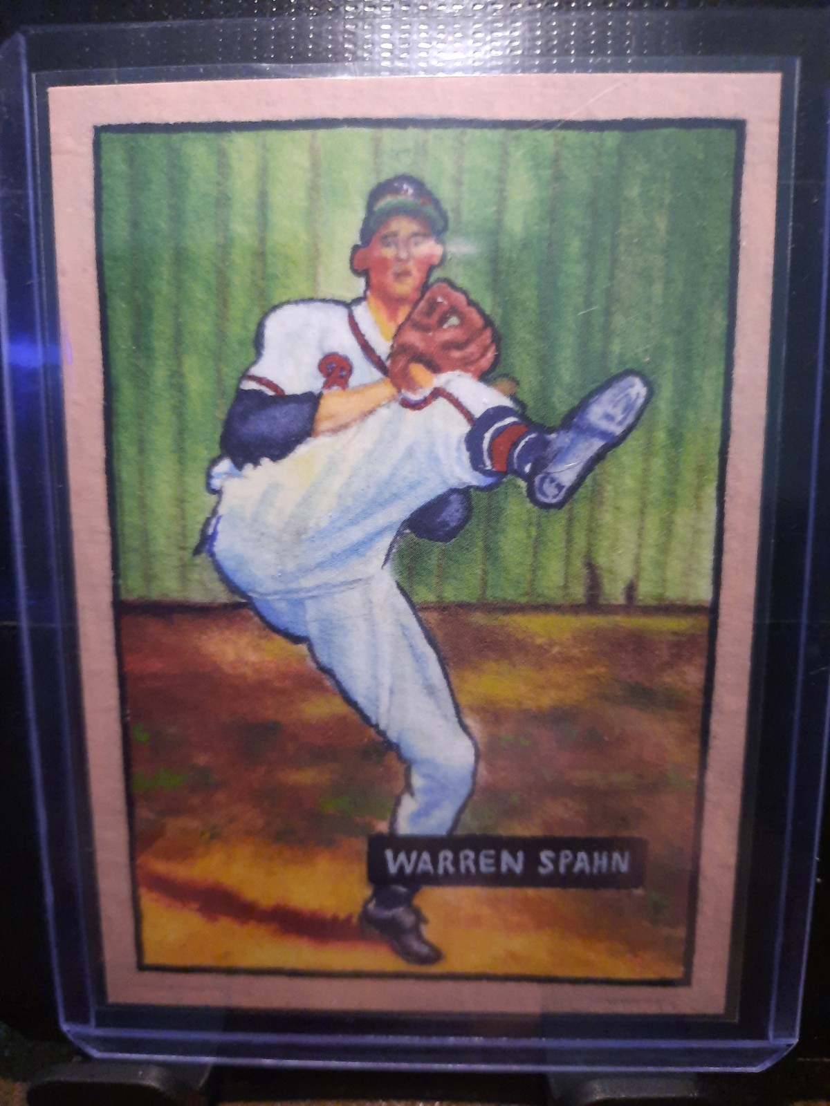 2025 Topps Shoebox Treasures – 1951 Bowman Shortprint Warren Spahn #B51-5