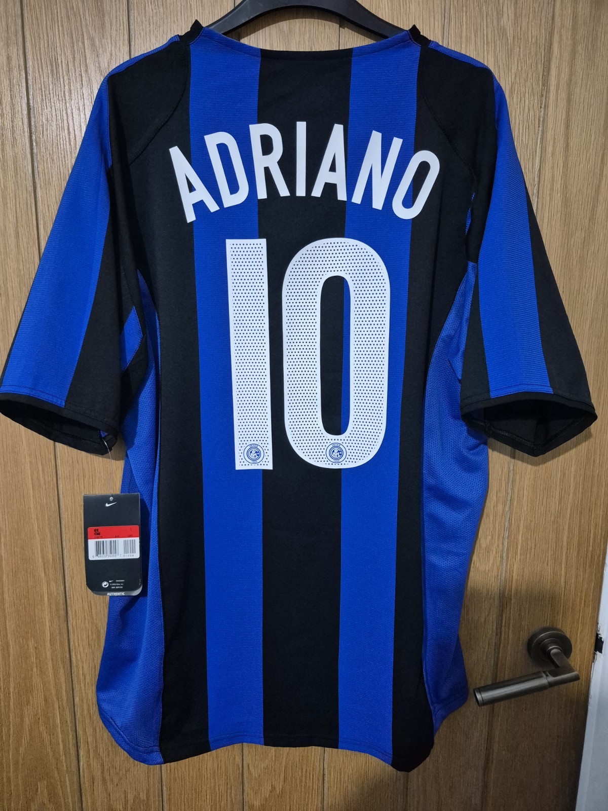 BNWT Inter Milan 2004/05 Home Shirt Adriano 10 (L)