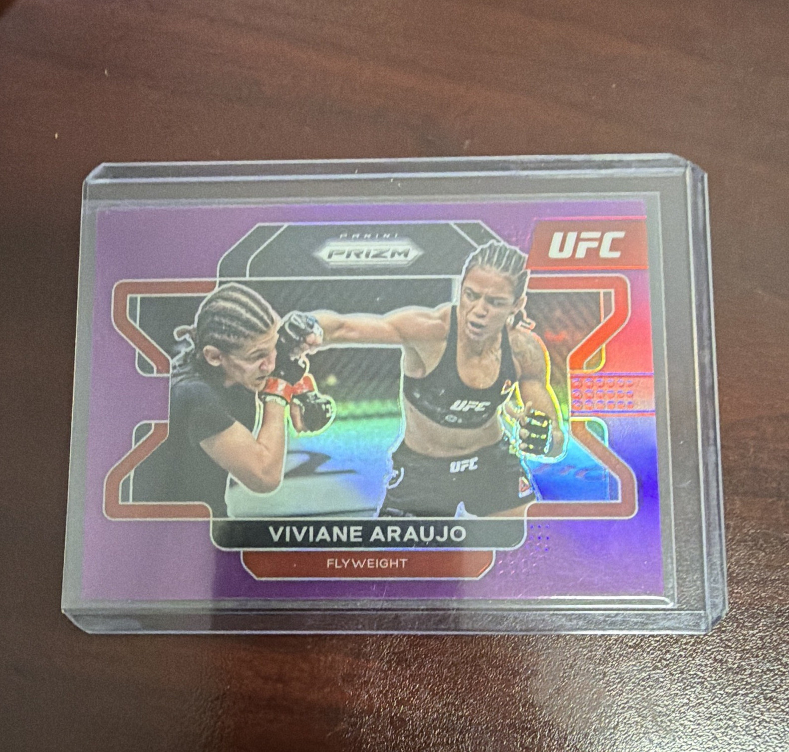 Panini 2022 Prizm UFC Viviane Araujo #62 Purple Prizm /149 Serial #