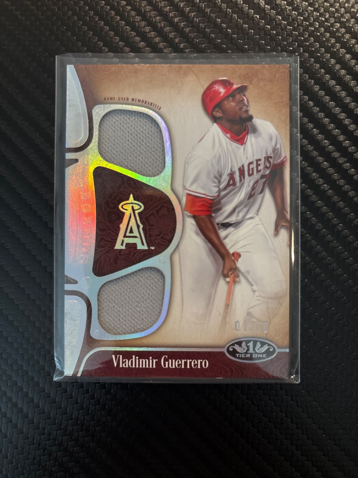 2026 Topps Tier One Vladimir Guerrero Sr Legend Dual Relic /10 Angels HOLO SILVE