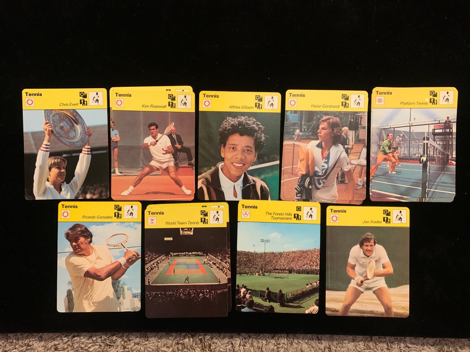 1977-79 Sportscaster TENNIS singles – Choose from list – Nrmt/Nrmt+