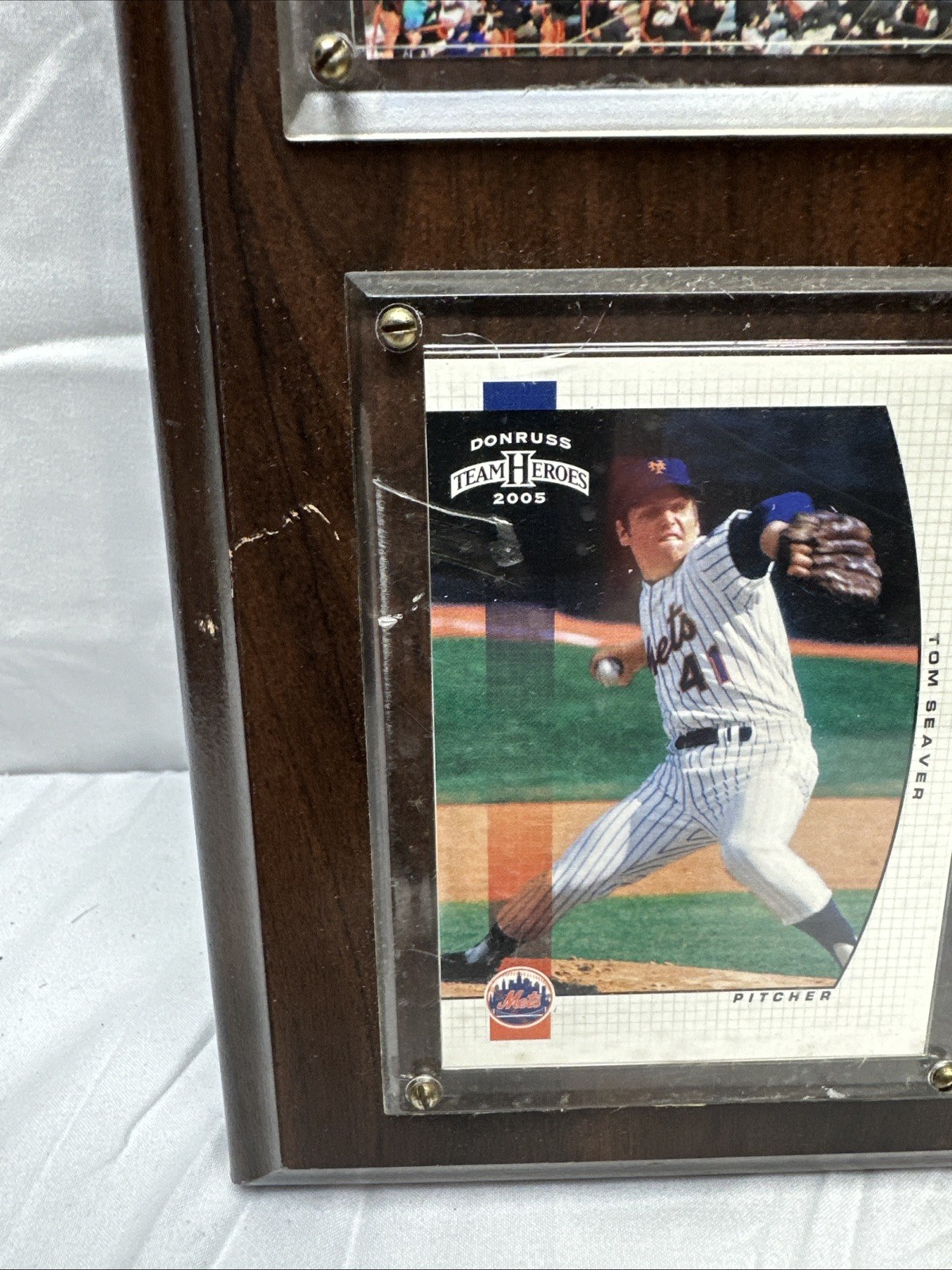 1964-2008 Shea Stadium Final Season Plaque Tom Seaver David Wright COA READ DESC