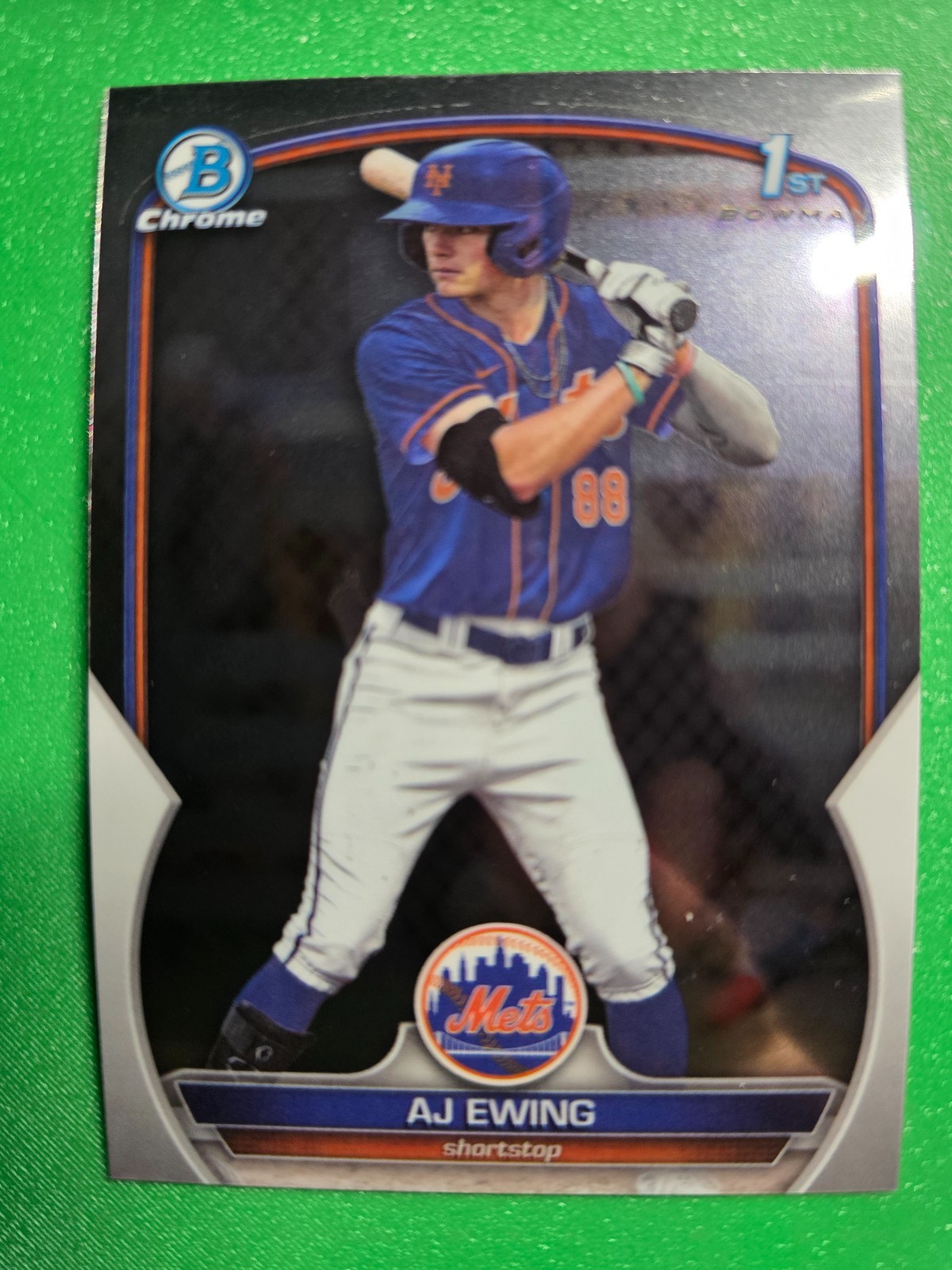 2023 BOWMAN CHROME AJ EWING 1ST ROOKIE #BDC-152 NEW YORK METS BASEBALL RC QTY