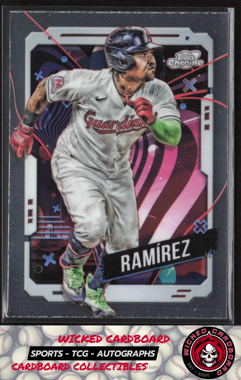 José Ramírez 2024 Topps Chrome Cosmic #23 Cleveland Guardians