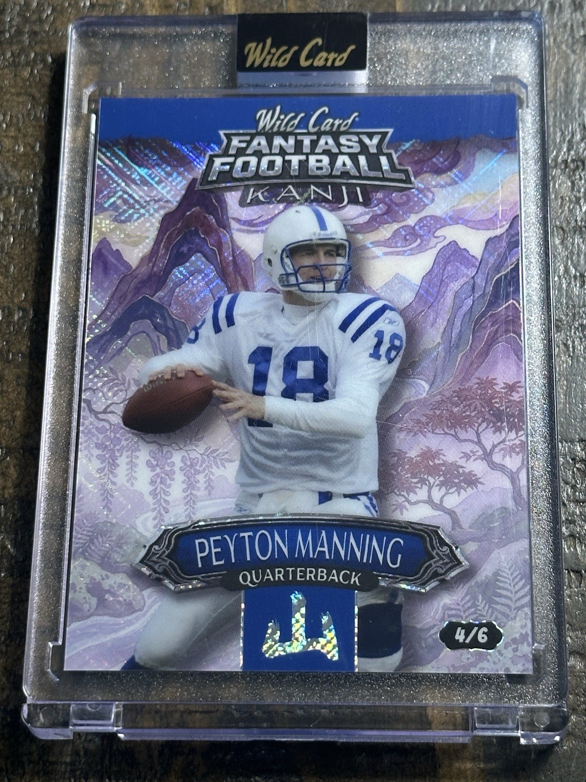 Wild Card Fantasy Football Kanji Peyton Manning Colts 4/6 2026 Card