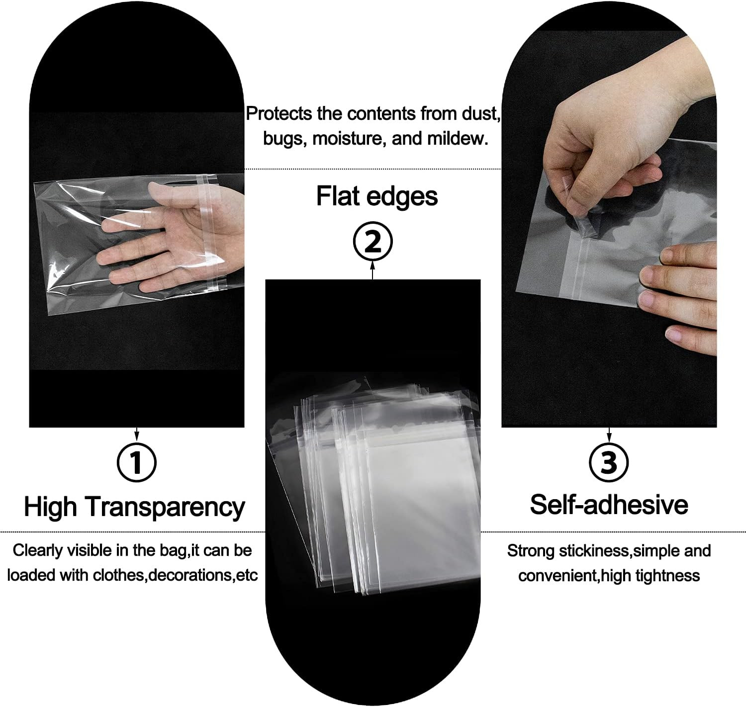 11″ X 14″ (100 Pack) Clear Plastic Sleeves – Acid Free 1.6Mil Crystal Resealable