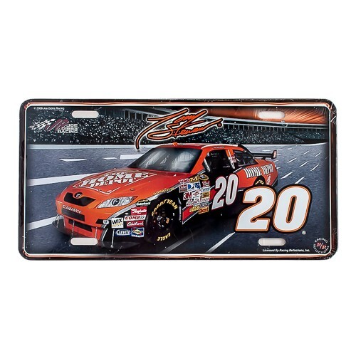 Tony Stewart Joe Gibbs Racing Metal License Plate Racing Reflections 2008