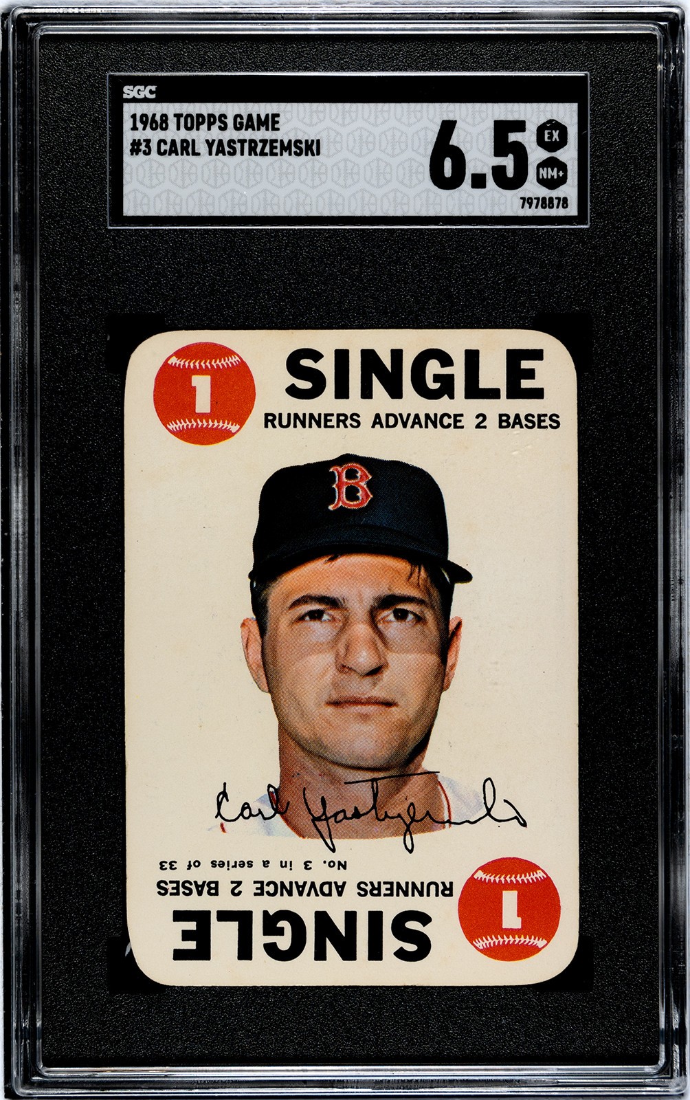CARL YASTRZEMSKI TOPPS GAME SGC 6.5 NICELY CENTERED