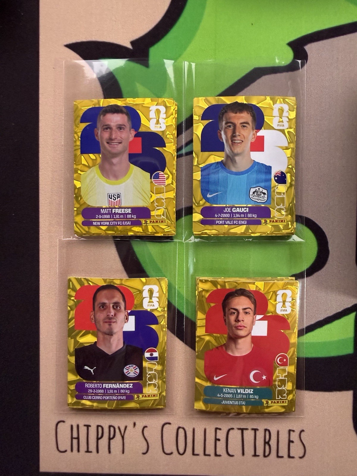 2026 PANINI Gold Crumple Online Exclusive World Cup Groups A-D
