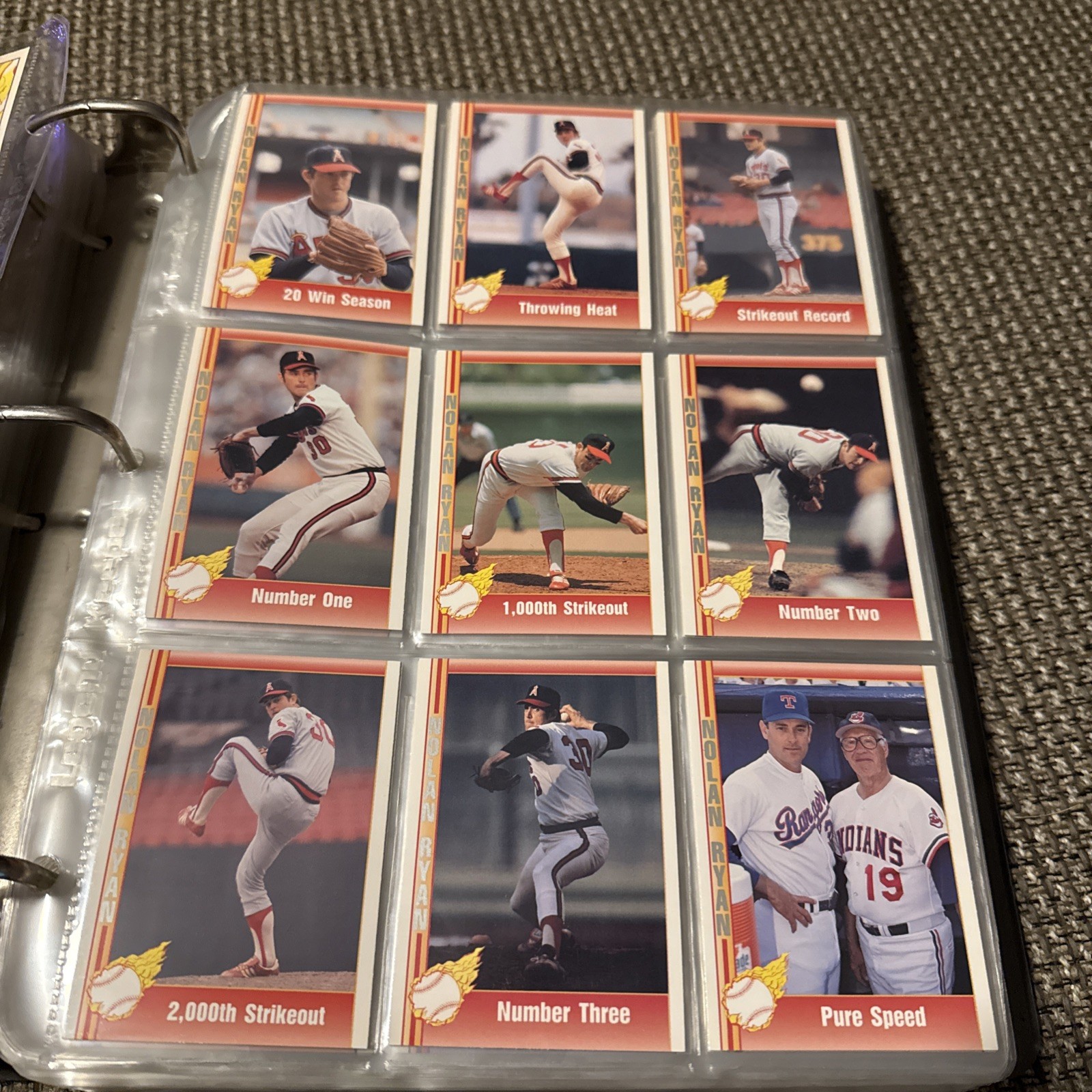1991-92 Pacific Ryan Texas Express Baseball -You Pick- Nolan Ryan MLB Cards