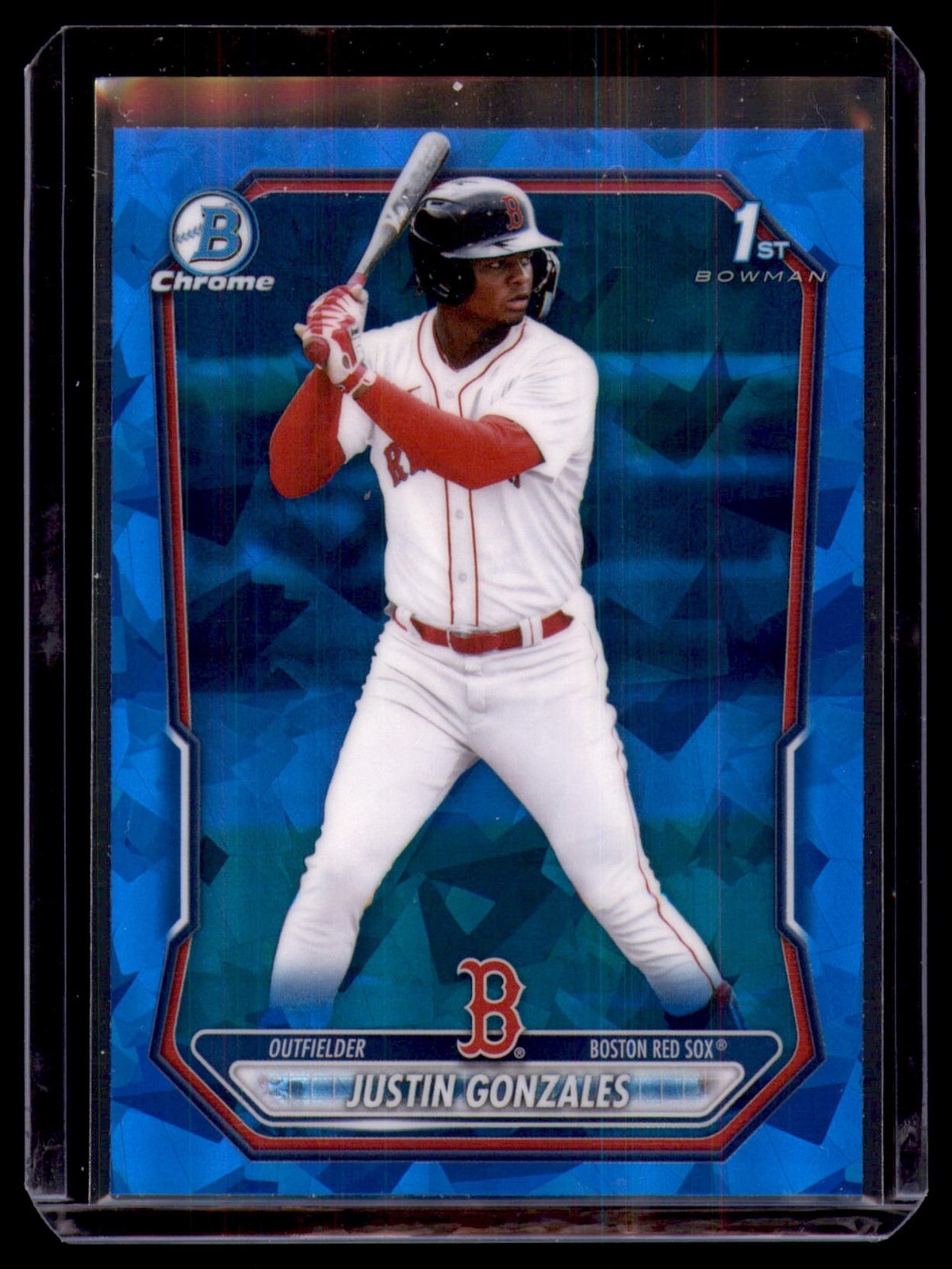 2026 Bowman Sapphire Justin Gonzales 1st Sapphire #BCP-141 Boston Red Sox