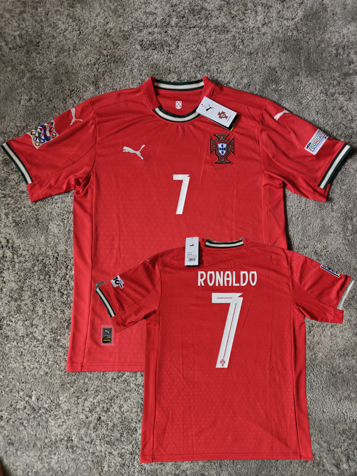 2025-2026 Portugal Home Jersey #7 Ronaldo Soccer CR7 Red