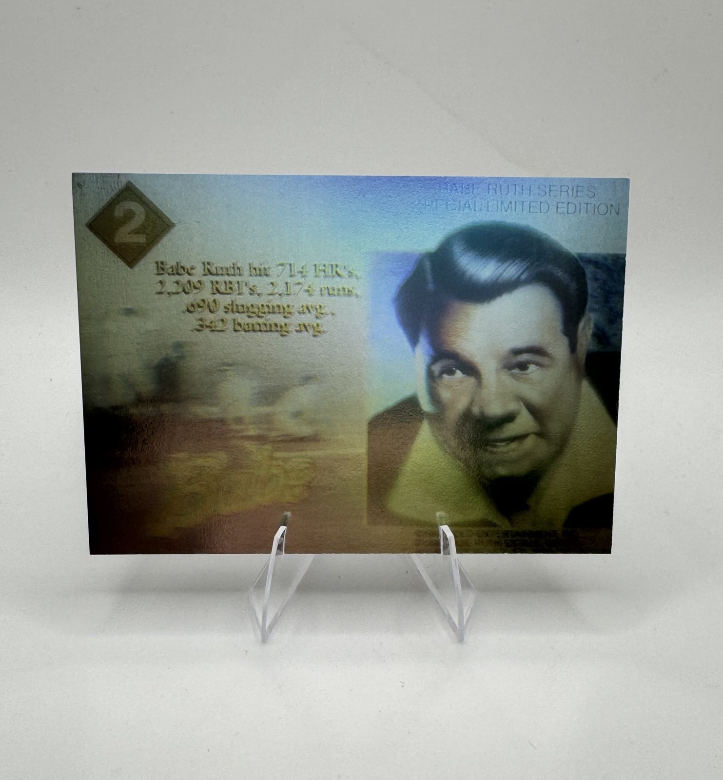 1992 Gold Entertainment The Babe Ruth Series Holograms – Babe Ruth, Lou Gehrig