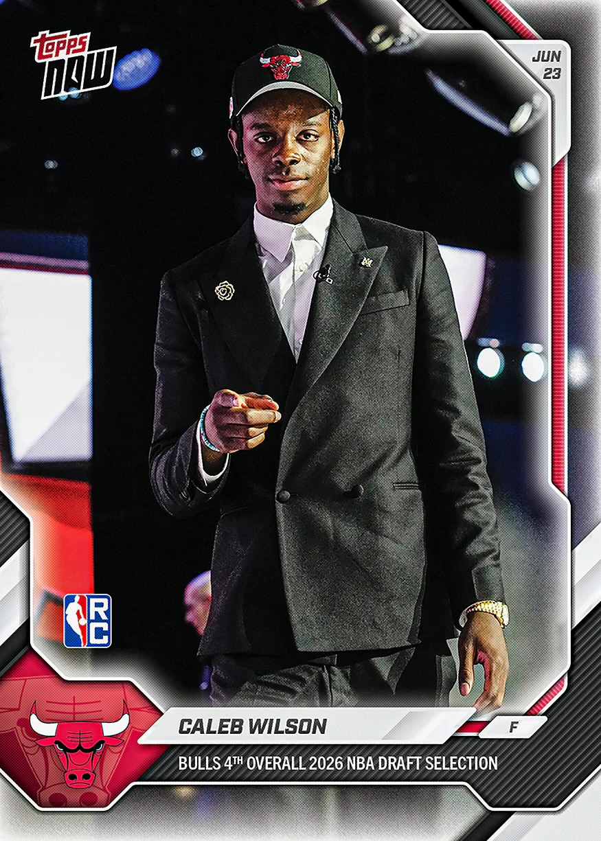 2025-26 Topps Now NBA Draft 4th Overall #CWIL Caleb Wilson RC Rookie PRESALE