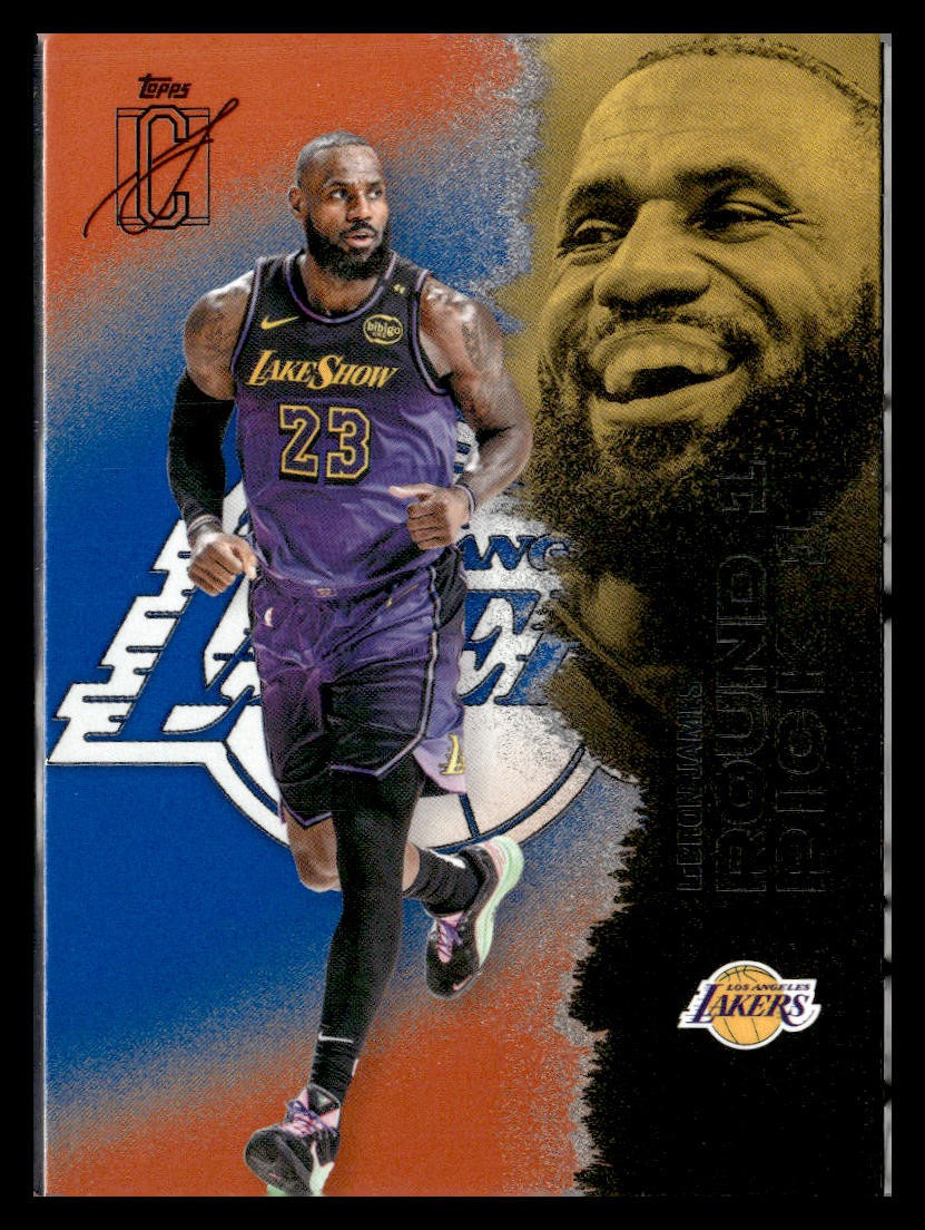 2025-26 Topps Signature Class #51 LeBron James Blue & Orange