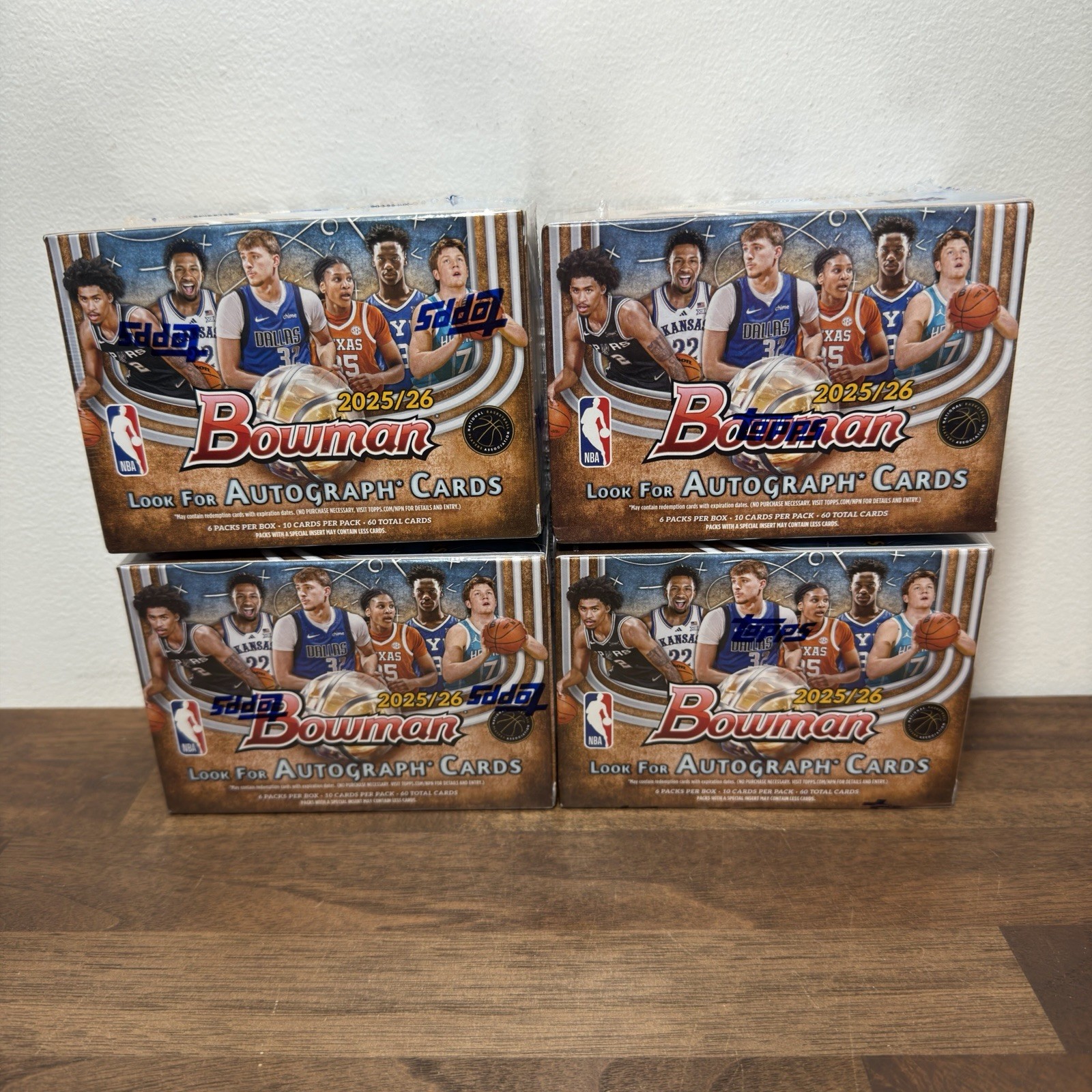 LOT OF 4 – 2025-26 Bowman Basketball Value Box – NEW – SHIPS TODAY