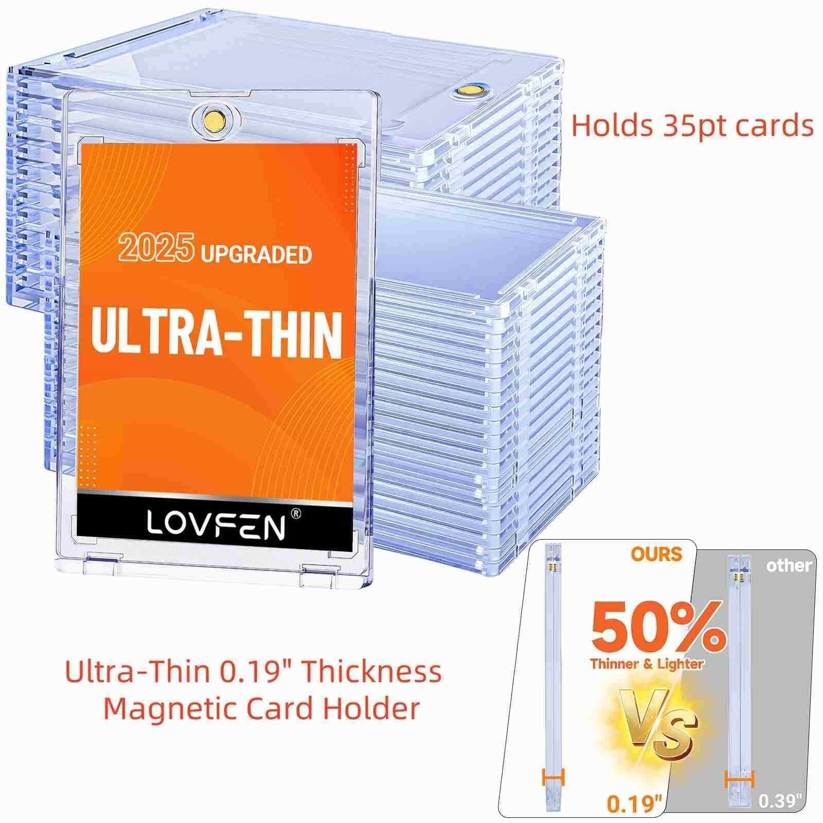 25/50/100/200/400 Pack Ultra-Thin Magnetic One Touch Card Holder For 35PT Cards