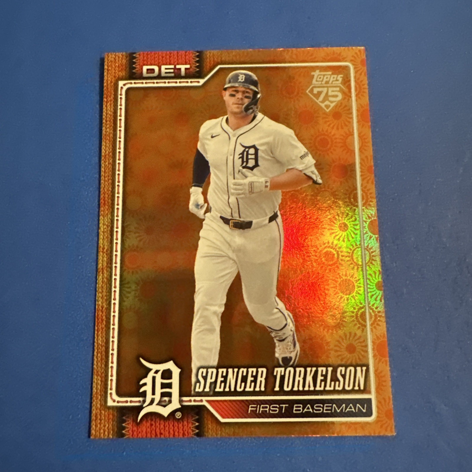 2026 Topps Series 2 Orange Sun Foil #352 Spencer Torkelson Tigers