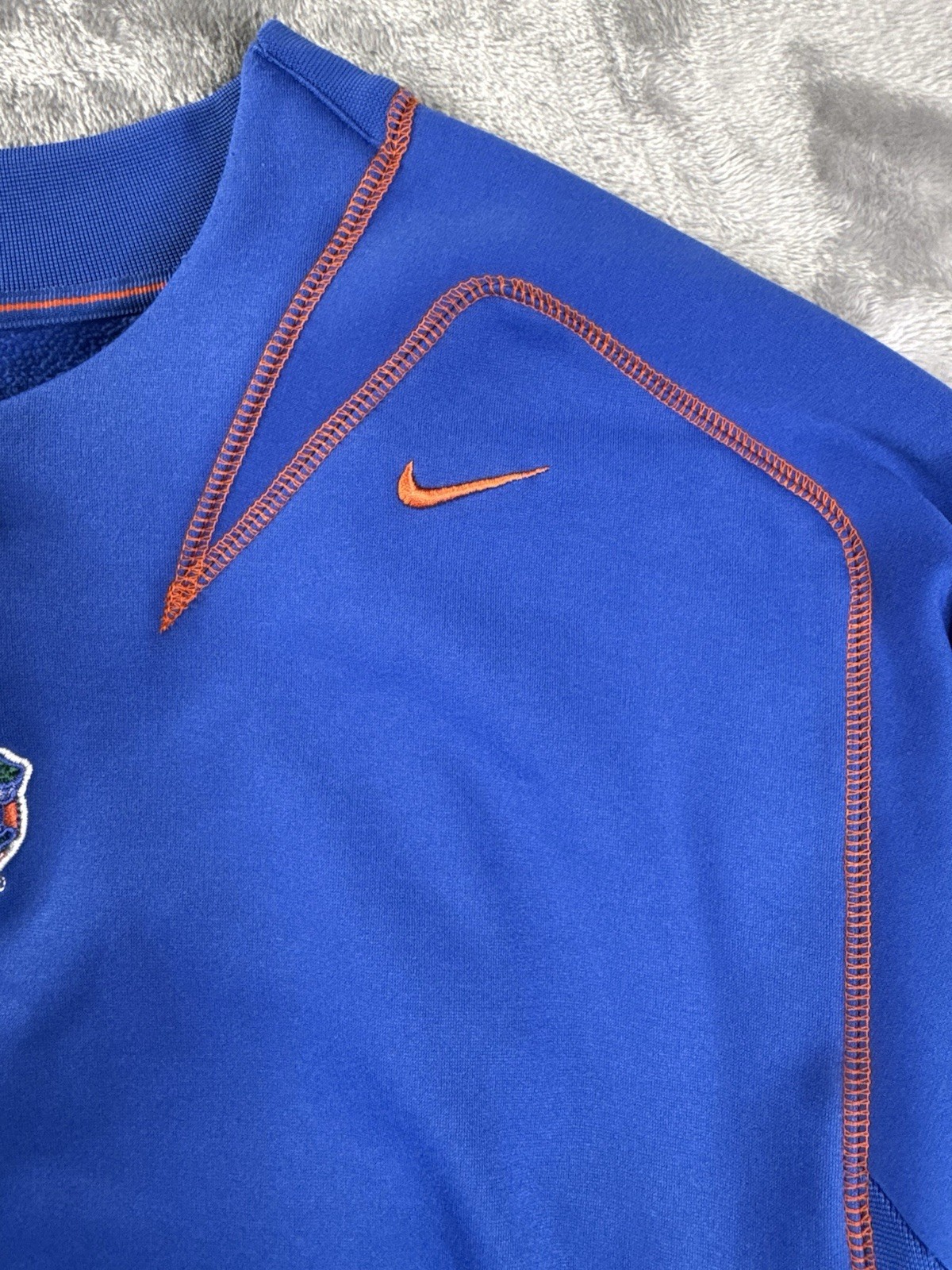 Nike On-Field Dri-Fit Florida Gators Stitched Long Sleeve Sz L Blue & Orange