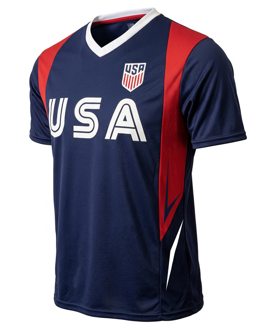 Icon Sports Gio Reyna #7 USA Soccer Jersey Navy Officially Licensed