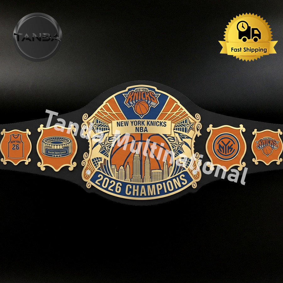 Custom New York Knicks Legacy 2026 Championship Title Belt Wrestling 2mm Brass
