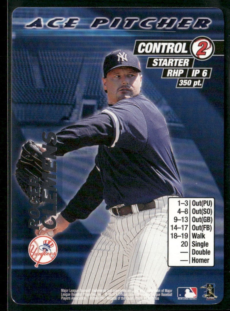 MLB Showdown 2001 Roger Clemens Ace Pitcher Promo!