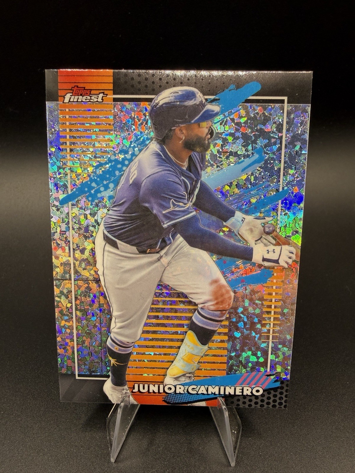 2026 Topps Finest JUNIOR CAMINERO Mini Diamond Refractor Uncommon Tampa Bay Rays
