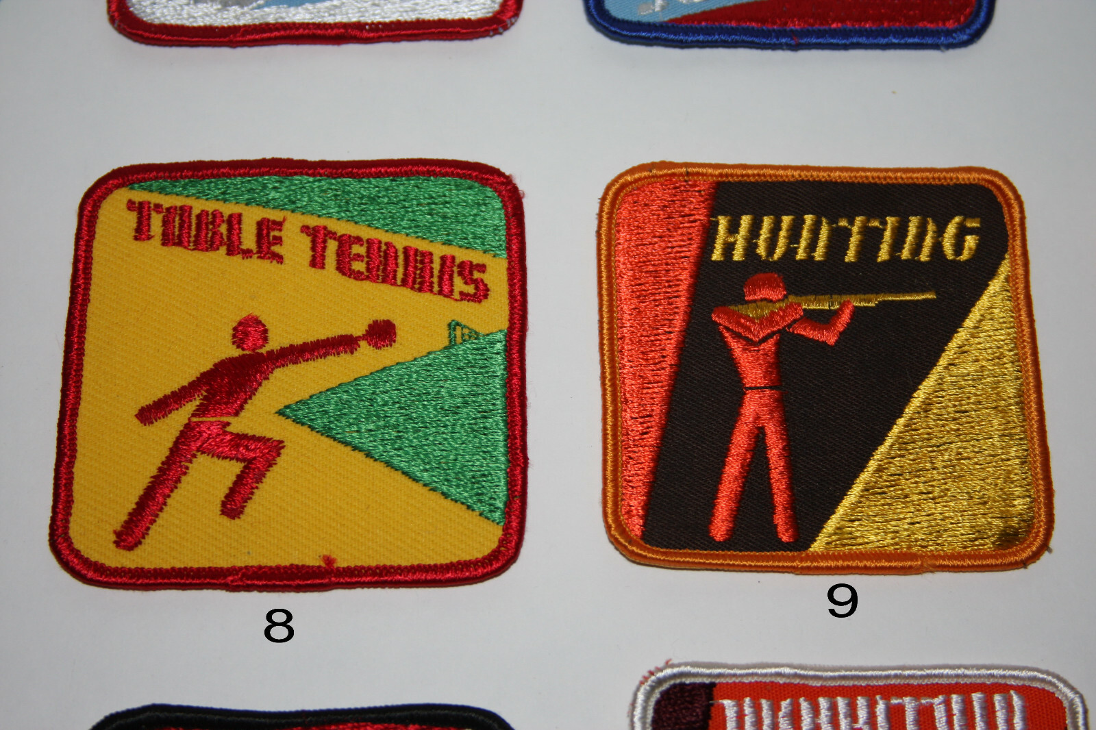 Vintage Sports Sew-On Embroidered Patches (sold separately)