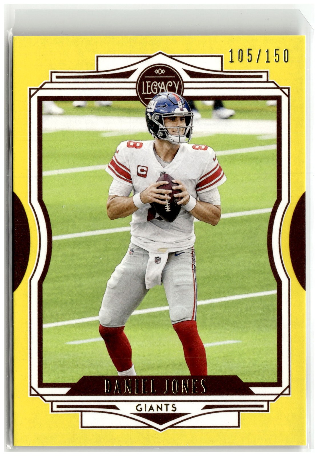 2021 Panini Legacy #6 Daniel Jones Yellow #/150