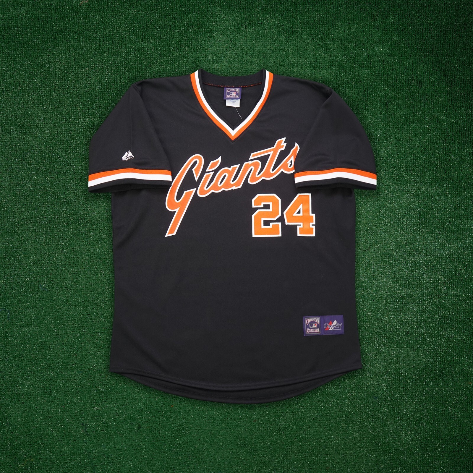 Willie Mays 1982 San Francisco Giants Cooperstown Men’s Road Black Jersey
