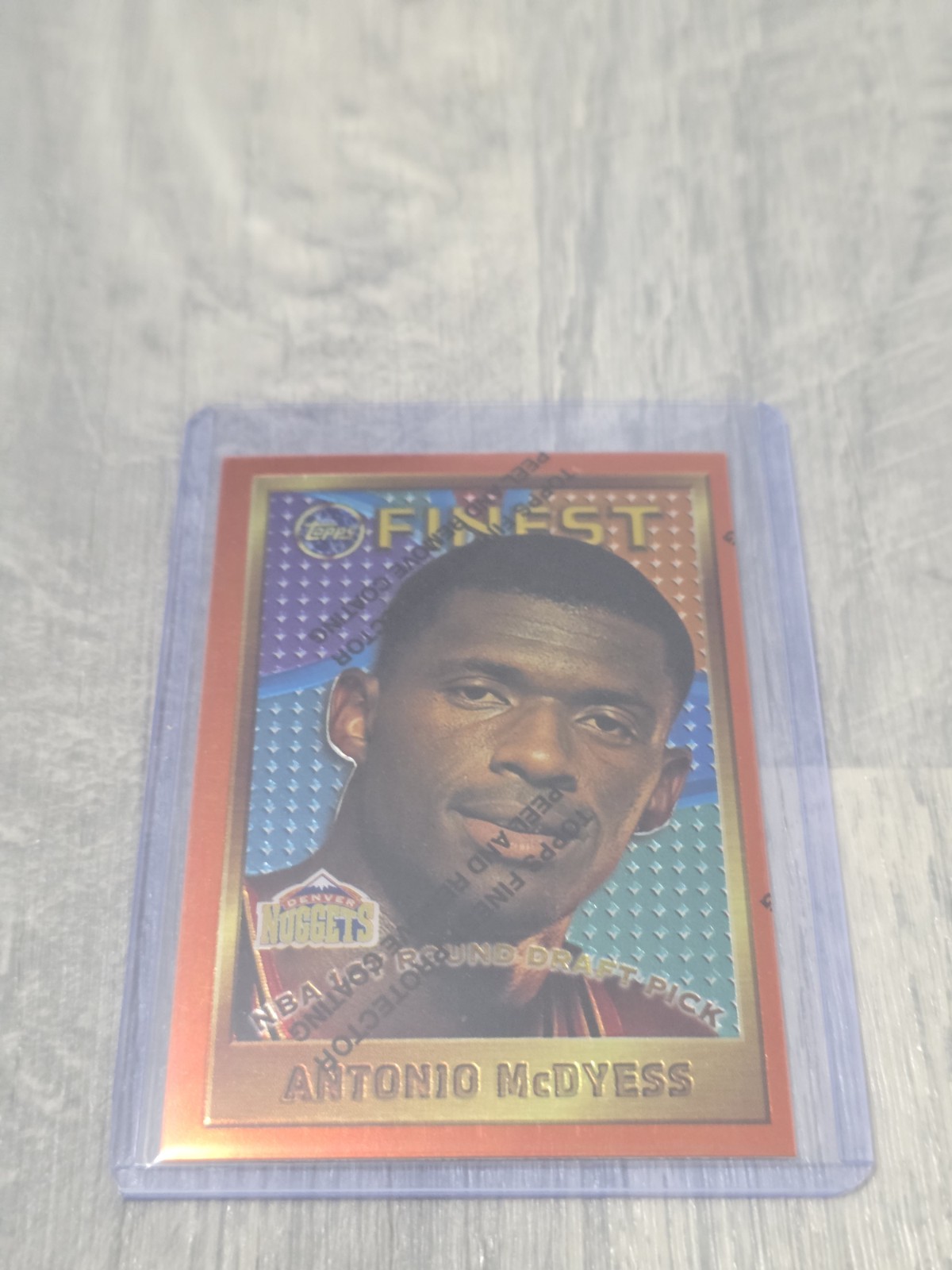 1995-96 Topps Finest ANTONIO McDYESS With Protective Coating RC – D289