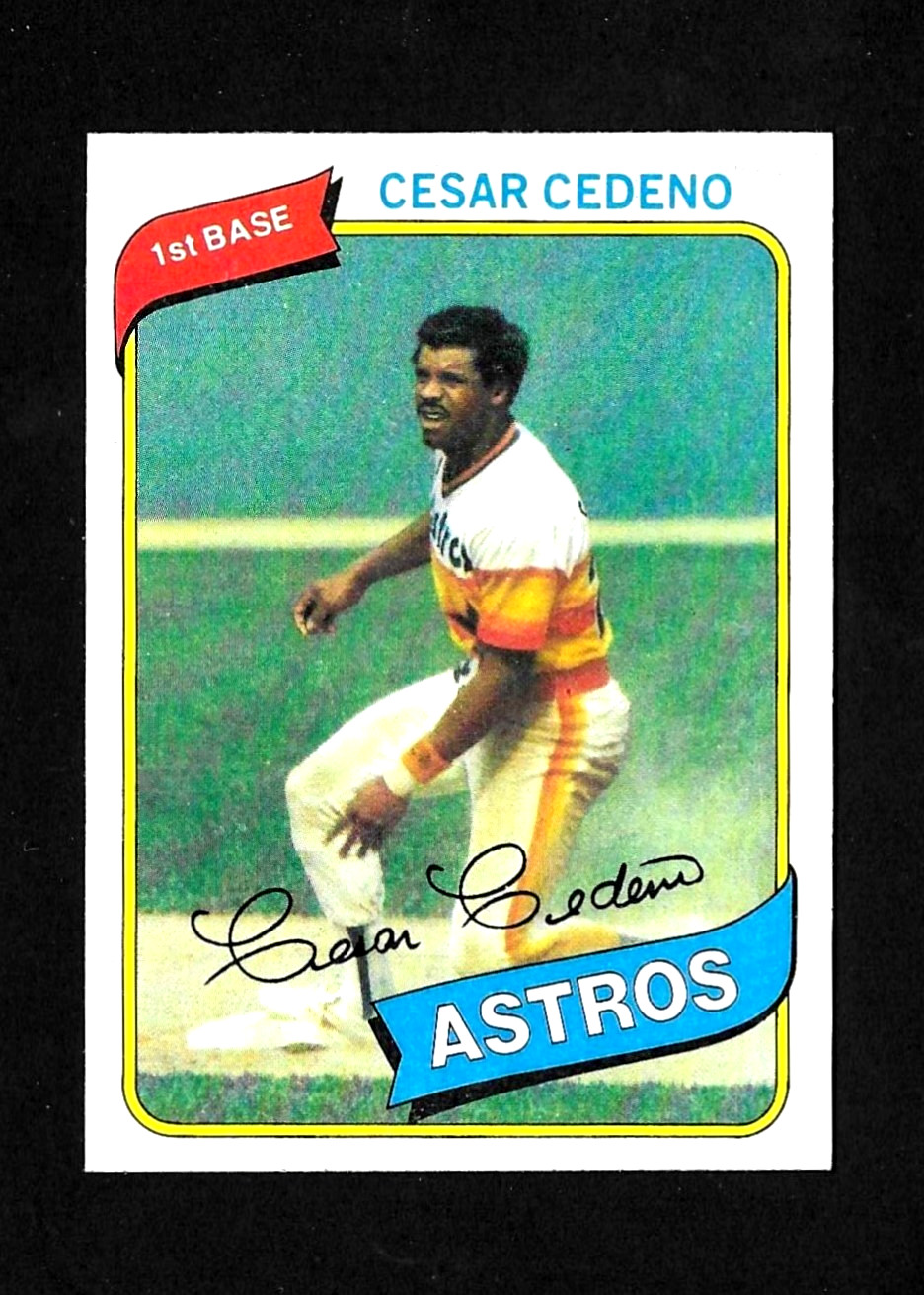 1980 TOPPS BASEBALL SET-BREAK # 370 CESAR CEDENO HOUSTON ASTROS EX-MT OR BETTER