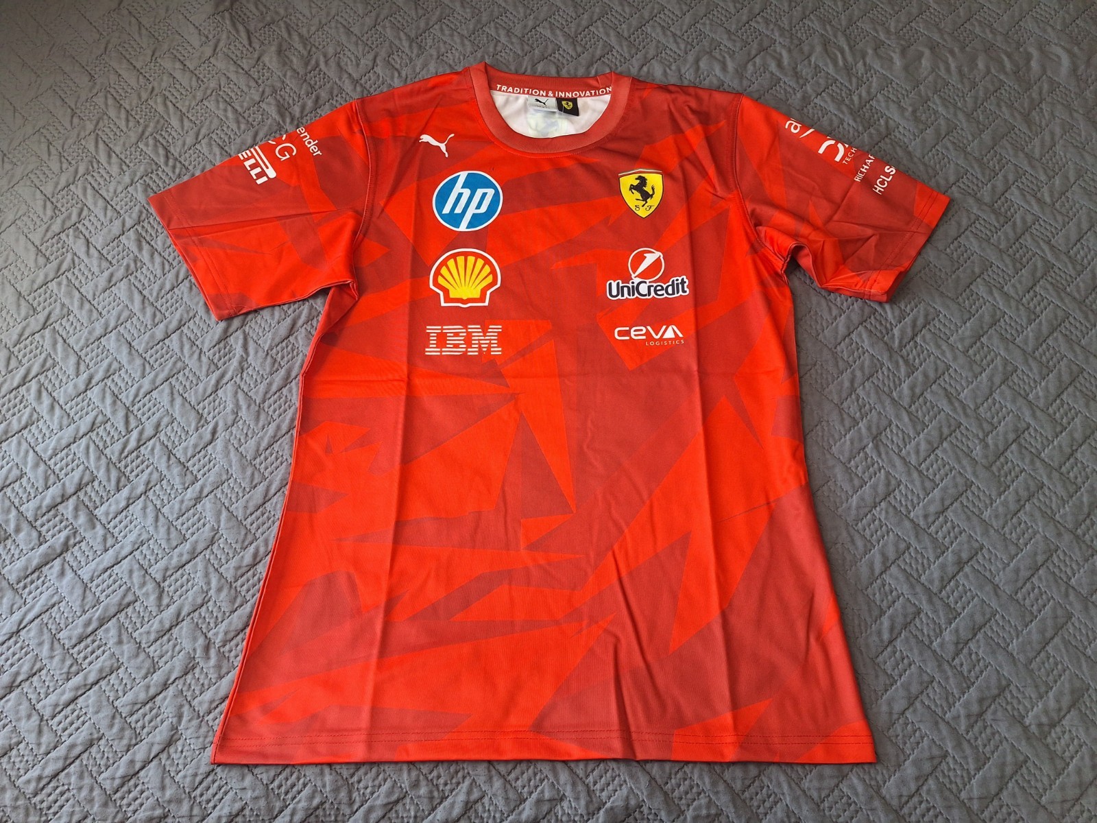 Puma Scuderia Ferrari F1 Team 2025 Las Vegas Special Edition Red Unisex Large